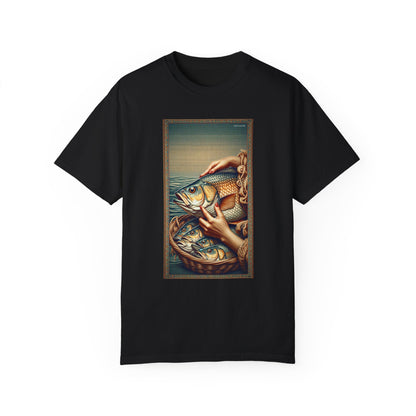 PostCulture Fish In A Basket Unisex T-Shirt