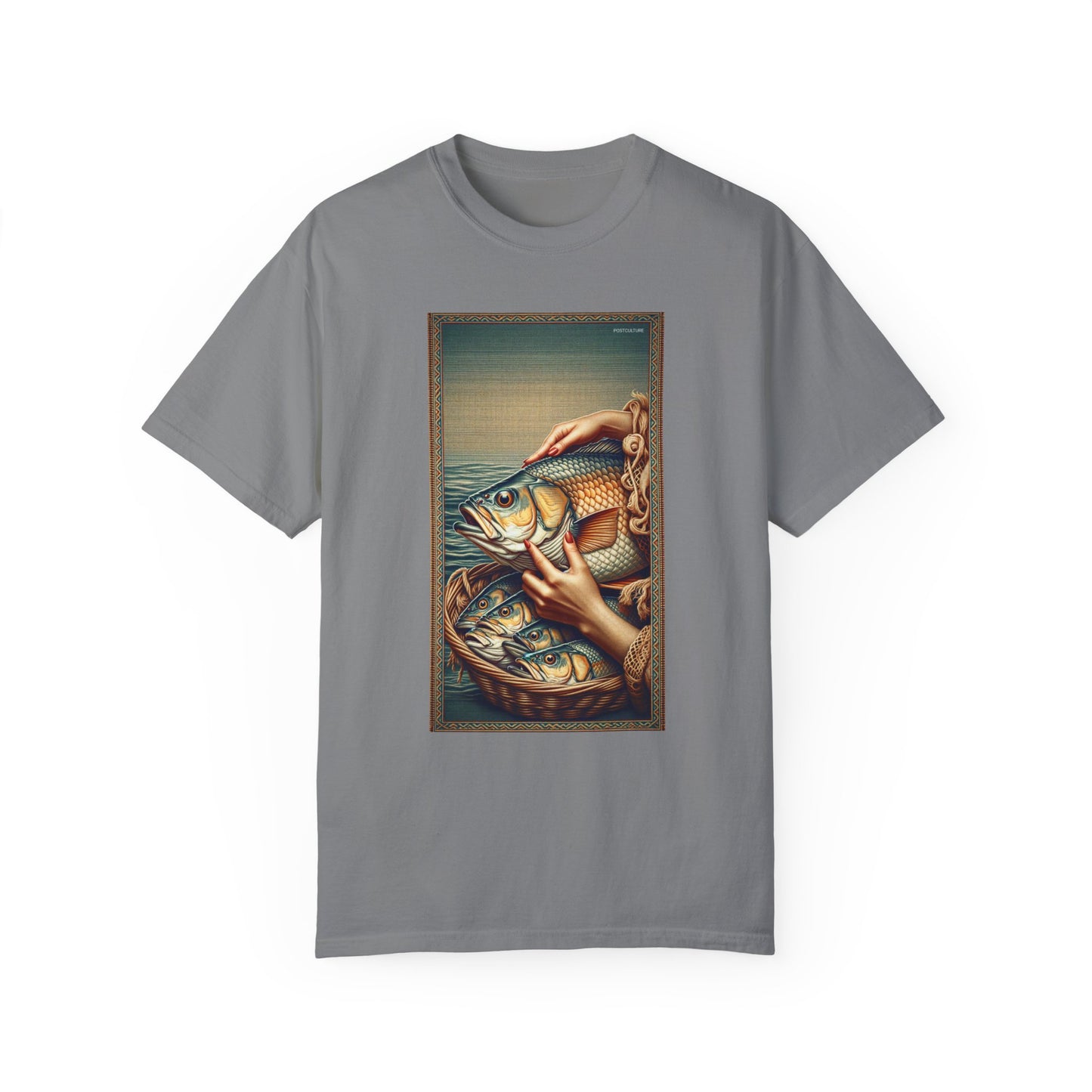 PostCulture Fish In A Basket Unisex T-Shirt